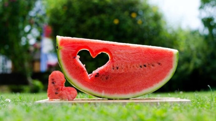 Watermeloen - zomerse heerlijke bes van overgewicht